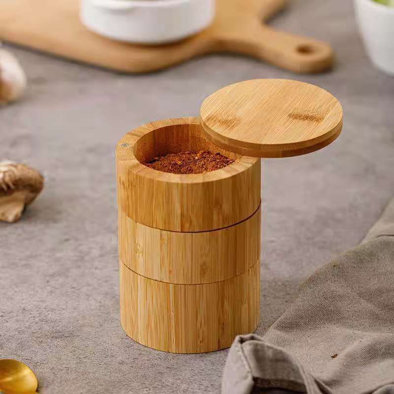 Eco-Twist Rotary Spice & Salt Box – Fresh Flavor at Every Turn