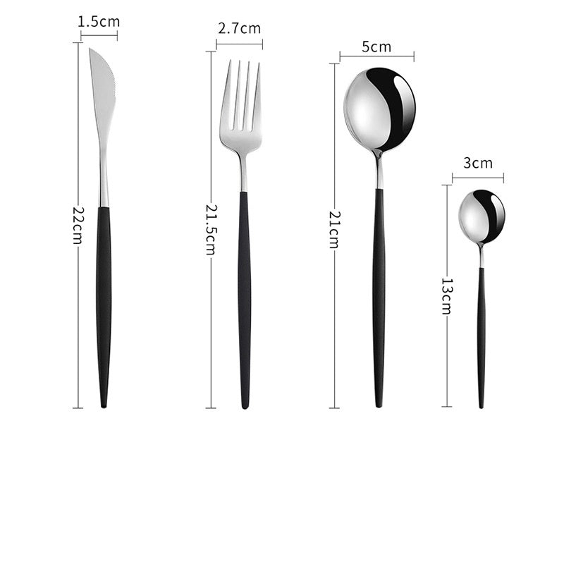 Stainless steel spoon set for everyday dining (set of 4)