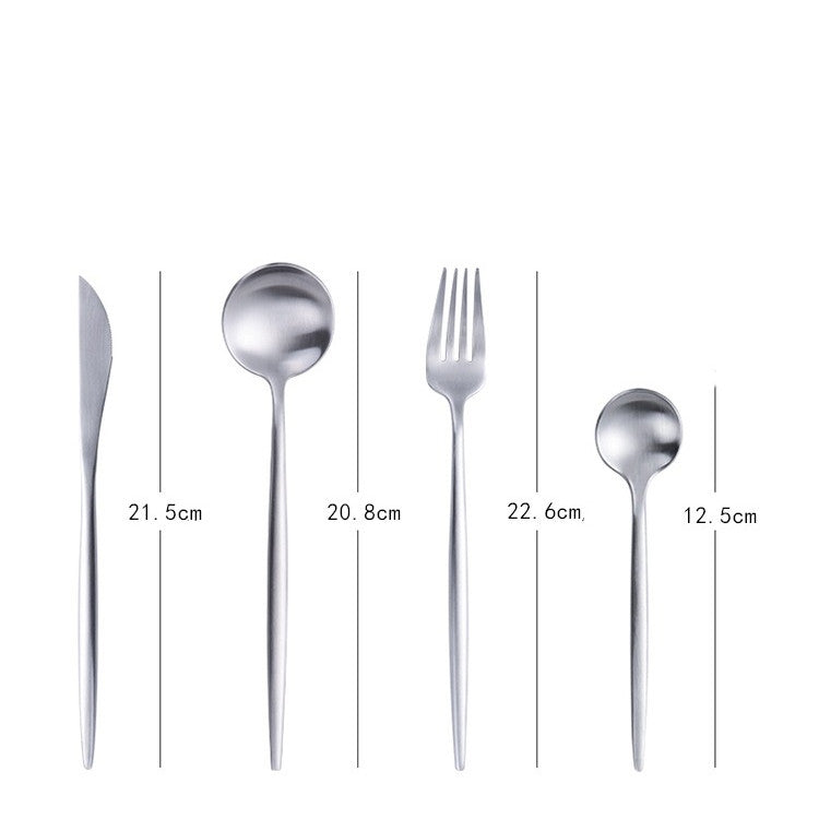 Stainless steel spoon set for everyday dining (set of 4)