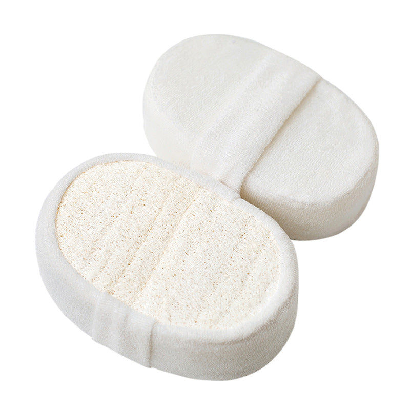 Natural loofah bath sponge