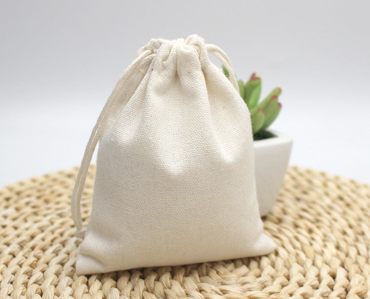 Cotton canvas drawstring travel storage bag