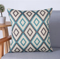 Linen geometric cushion cover for sofa and home decor