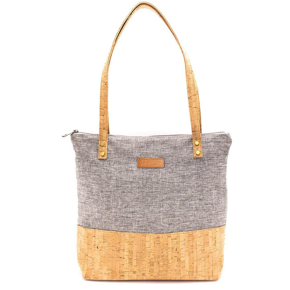 Renewable Material Cork Shoulder Handbag