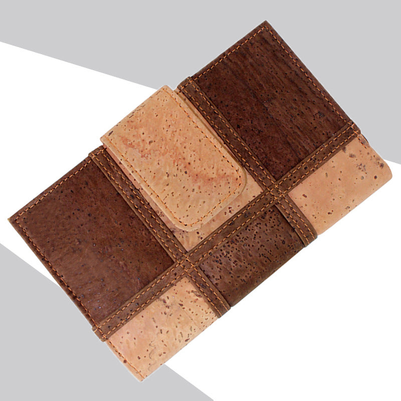 Unisex cork travel wallet and phone pouch