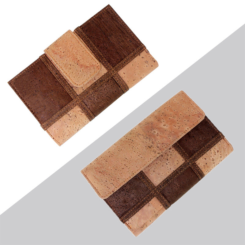 Unisex cork travel wallet and phone pouch