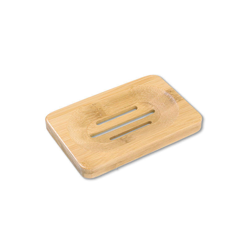 Bamboo soap box with drainage for bar soap