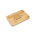 Bamboo soap box with drainage for bar soap