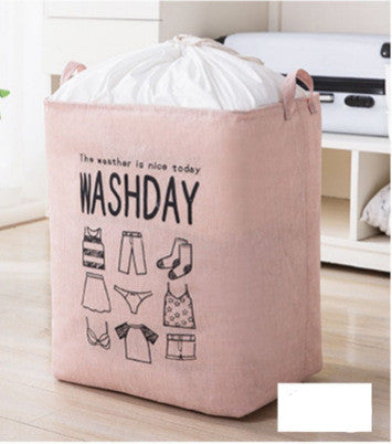 Fabric clothes hamper for home laundry storage