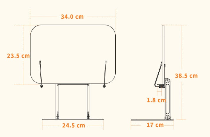 Eco-Fold - Wooden Reading Rack/Folding Laptop Stand