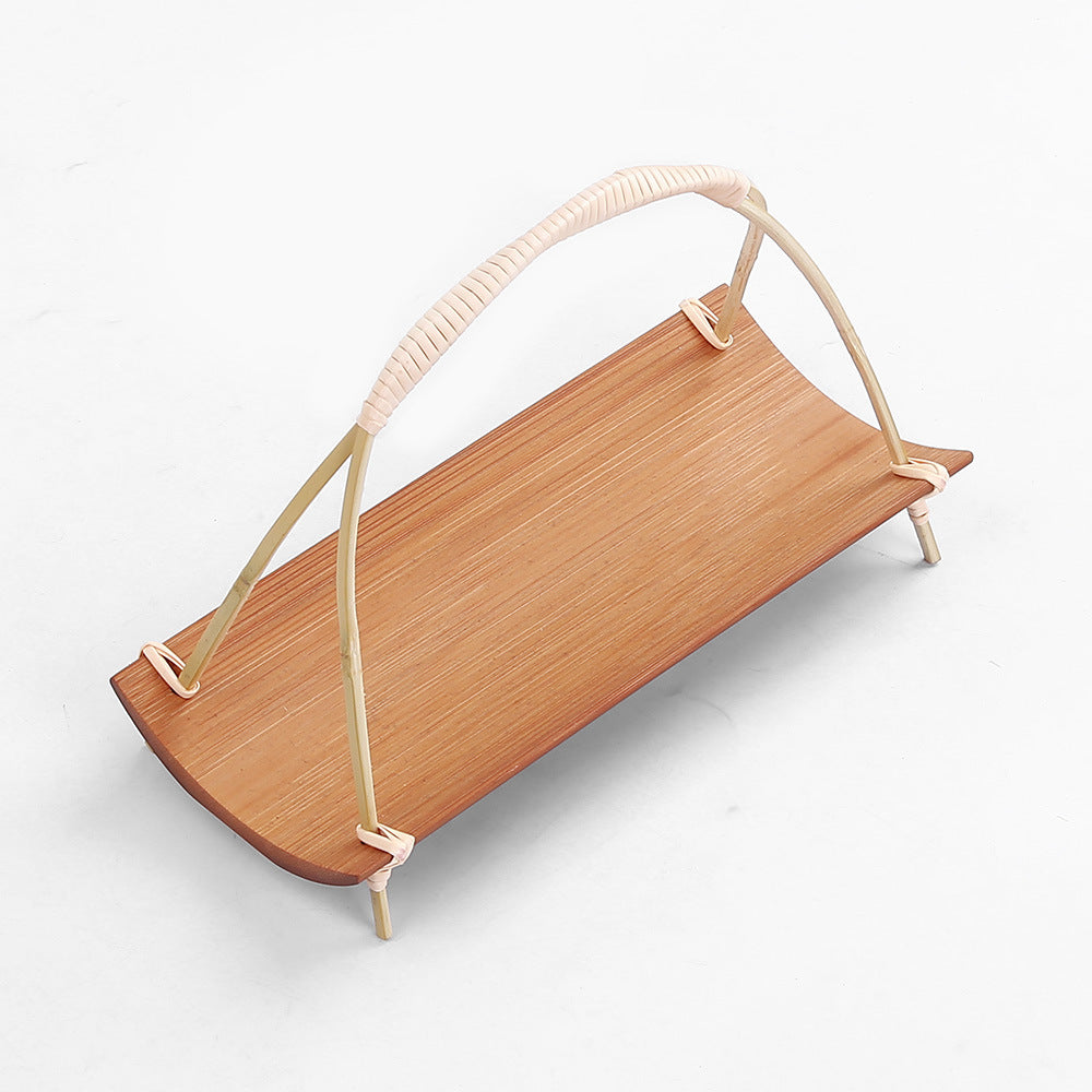Bamboo towel holder for bathroom organisation