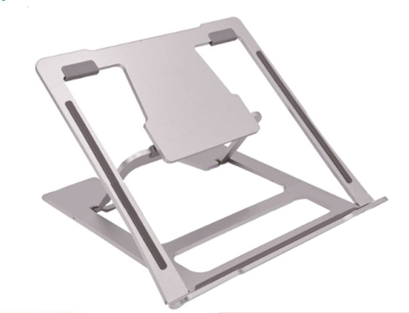 Adjustable foldable laptop stand on desk