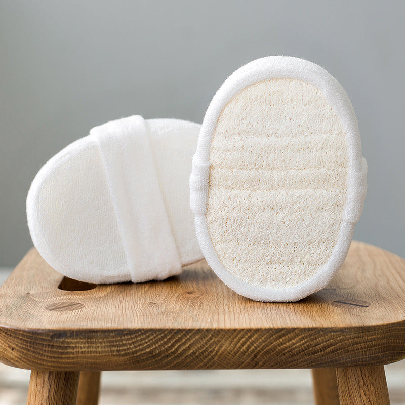 Natural loofah bath sponge