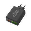 65W multi-port fast charging adapter