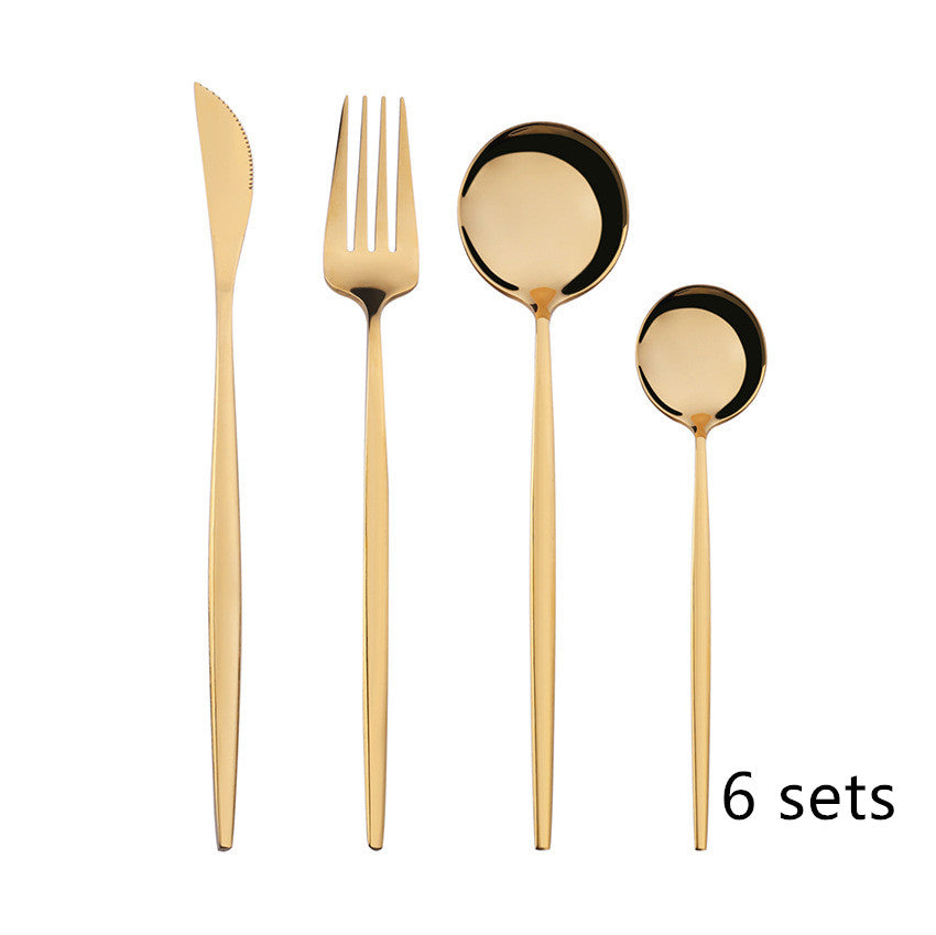 Stainless steel spoon set for everyday dining (set of 4)