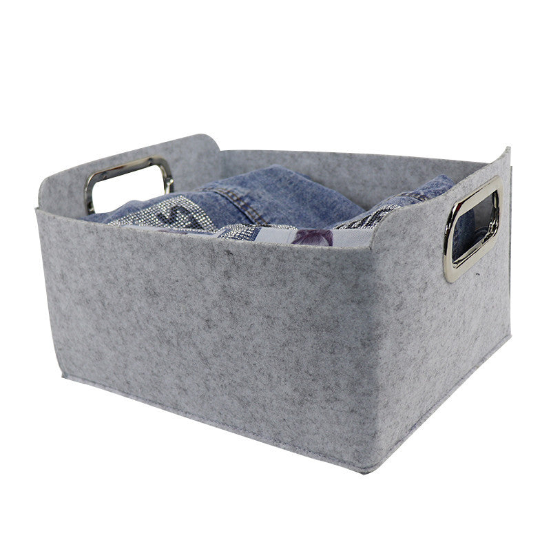 Felt pet toy storage basket