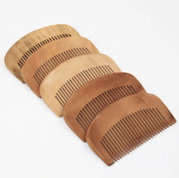 Peach wood hair comb for everyday grooming
