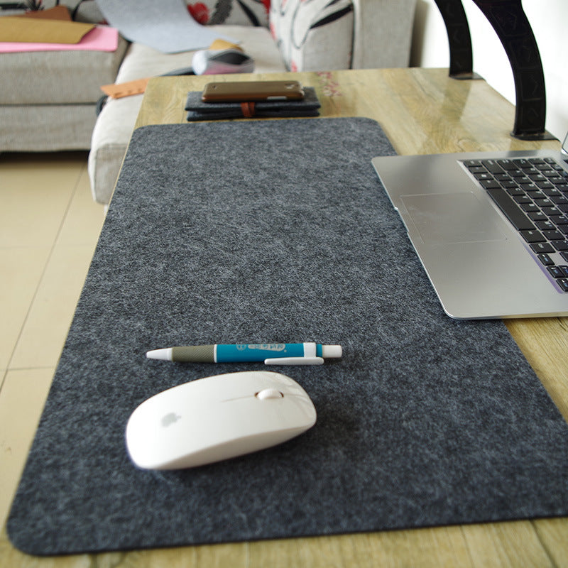 Minimal felt desk mat