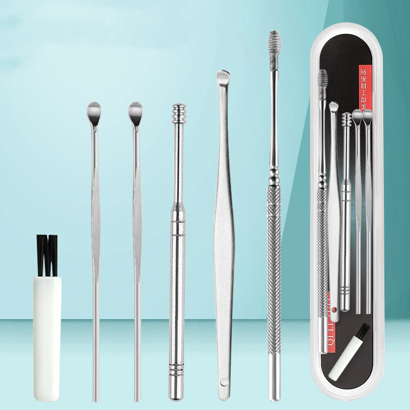 Reusable stainless steel ear cleaning tool