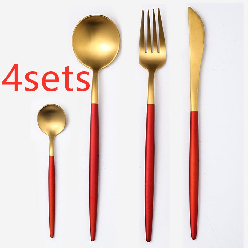 Stainless steel spoon set for everyday dining (set of 4)