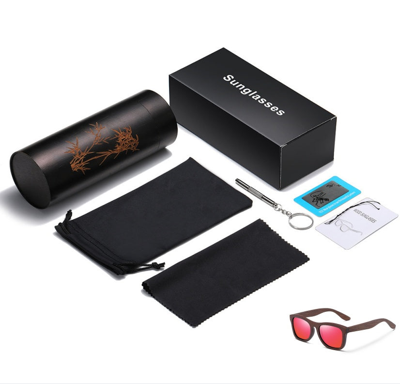 😎Eco-Shades - Retro Bamboo Sunglasses. Sleek & Sustainable Shades