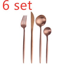 Stainless steel spoon set for everyday dining (set of 4)