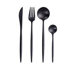 Stainless steel spoon set for everyday dining (set of 4)