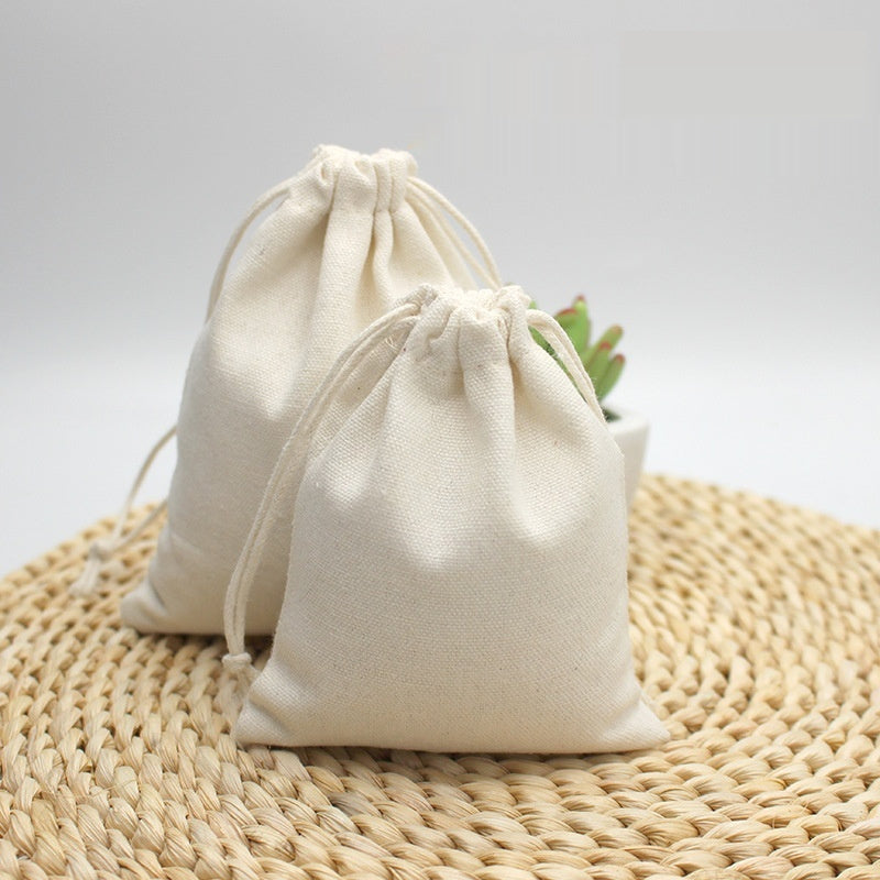 Cotton canvas drawstring travel storage bag