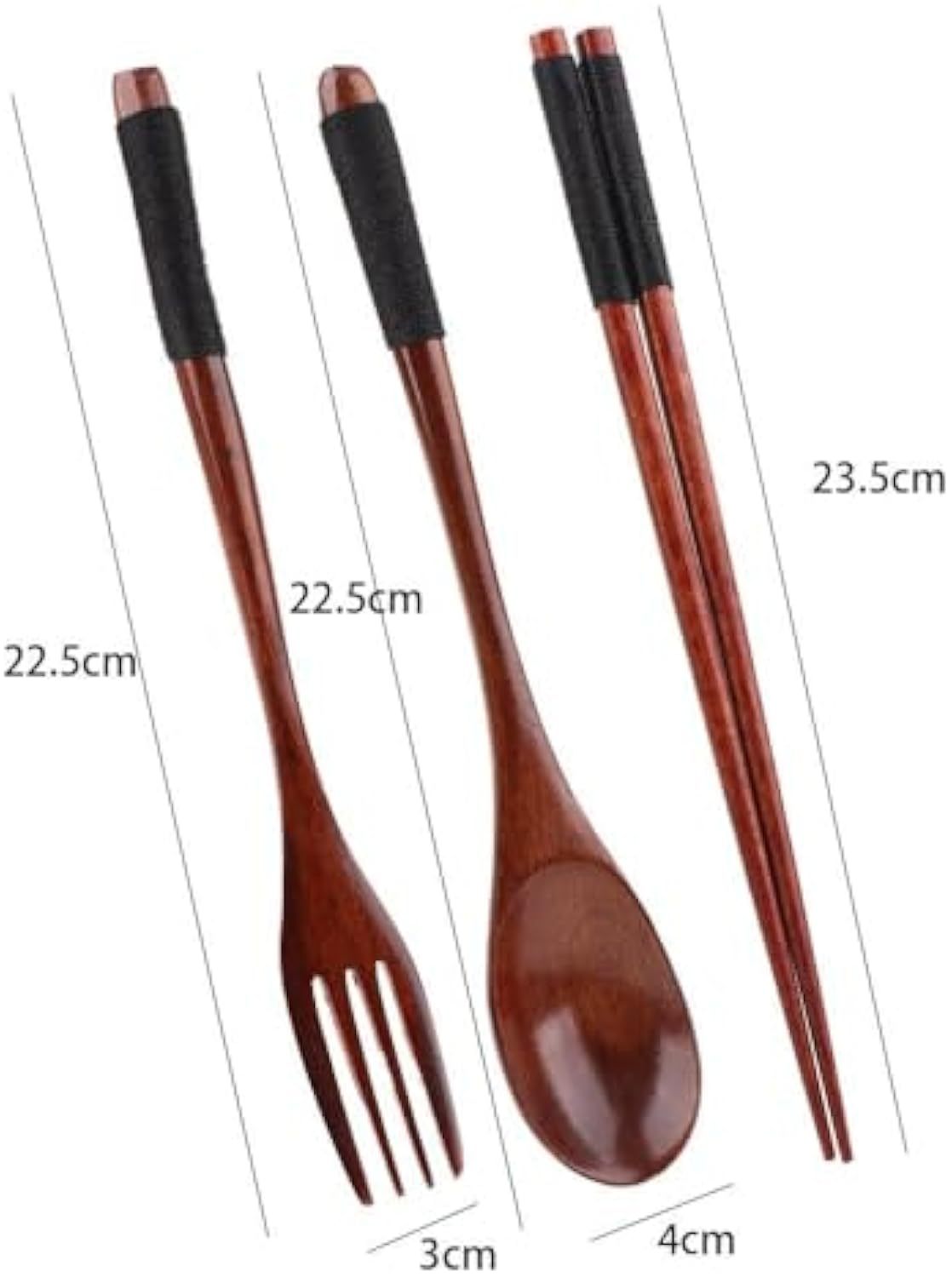 🥢Eco-Table Trio Set – Wooden Fork, Spoon & Chopsticks