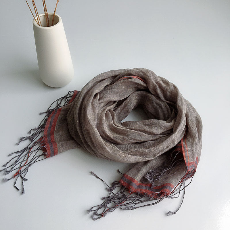 Linen hemp unisex scarf