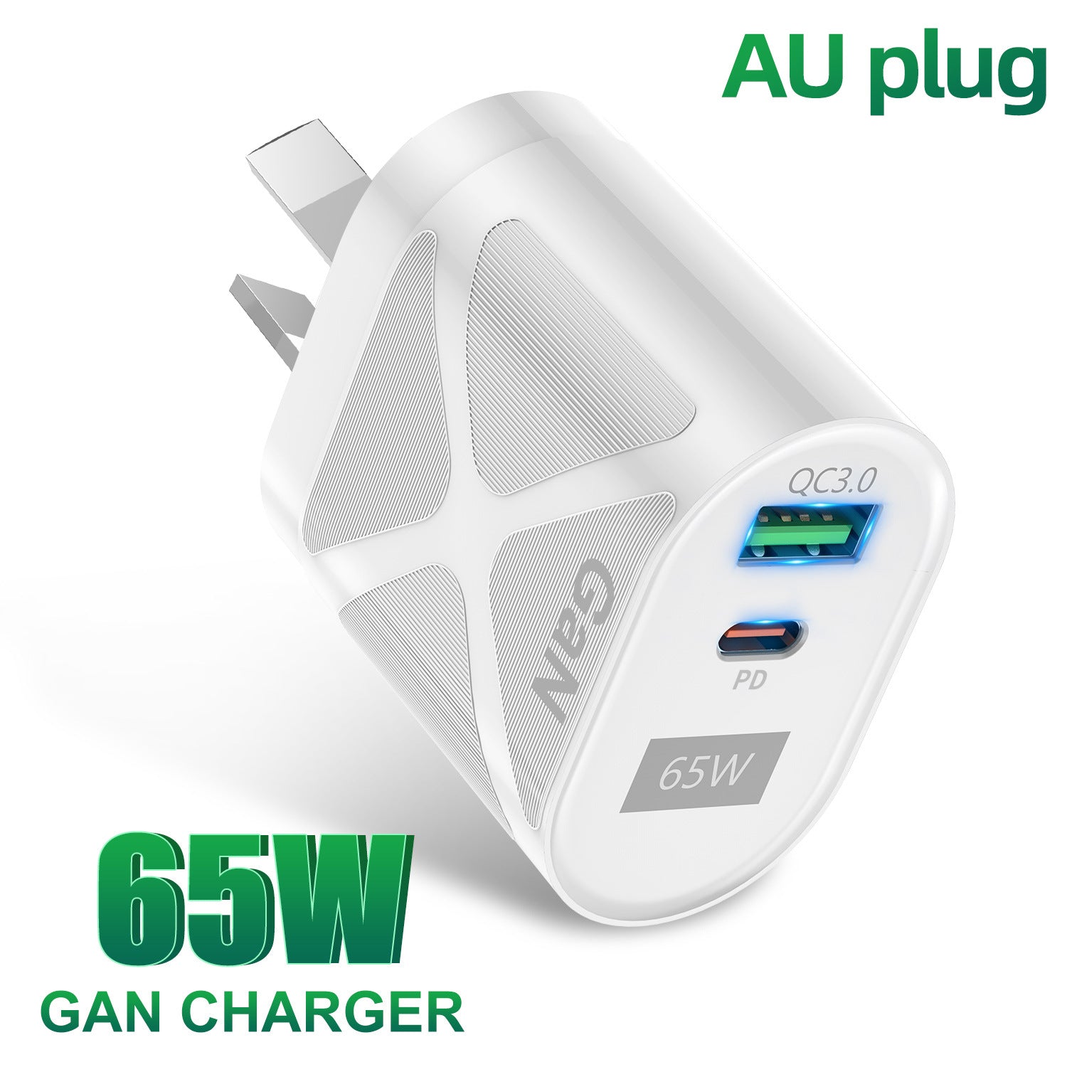 65W GaN fast charging adapter