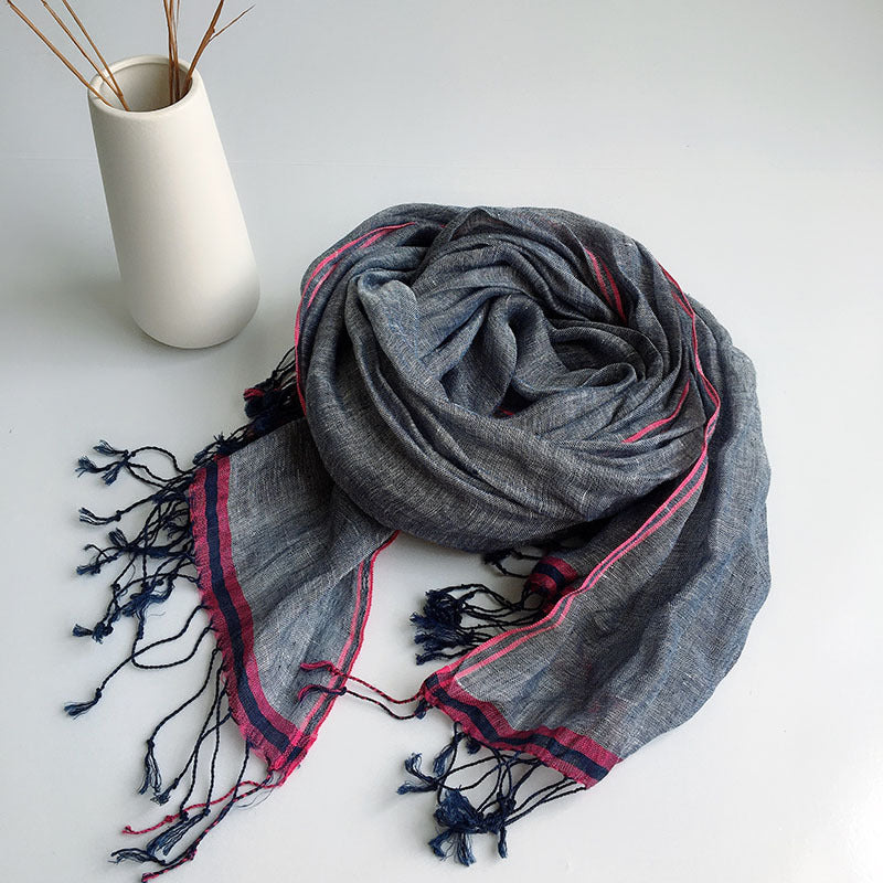 Linen hemp unisex scarf