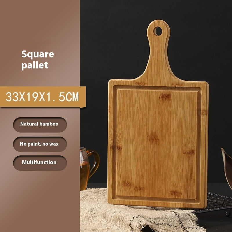 Bamboo serving and utility tray for everyday home use