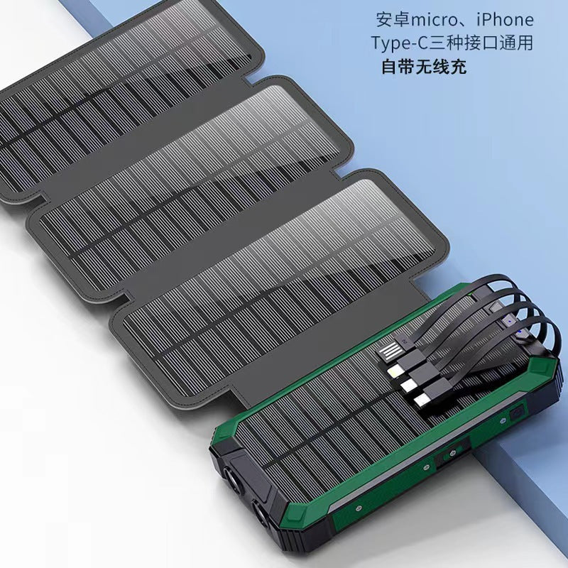 ☀️ Eco-Solar Power Bank: Portable Charger with Built-In Solar Panel.