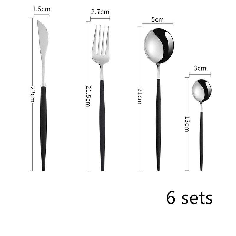 Stainless steel spoon set for everyday dining (set of 4)