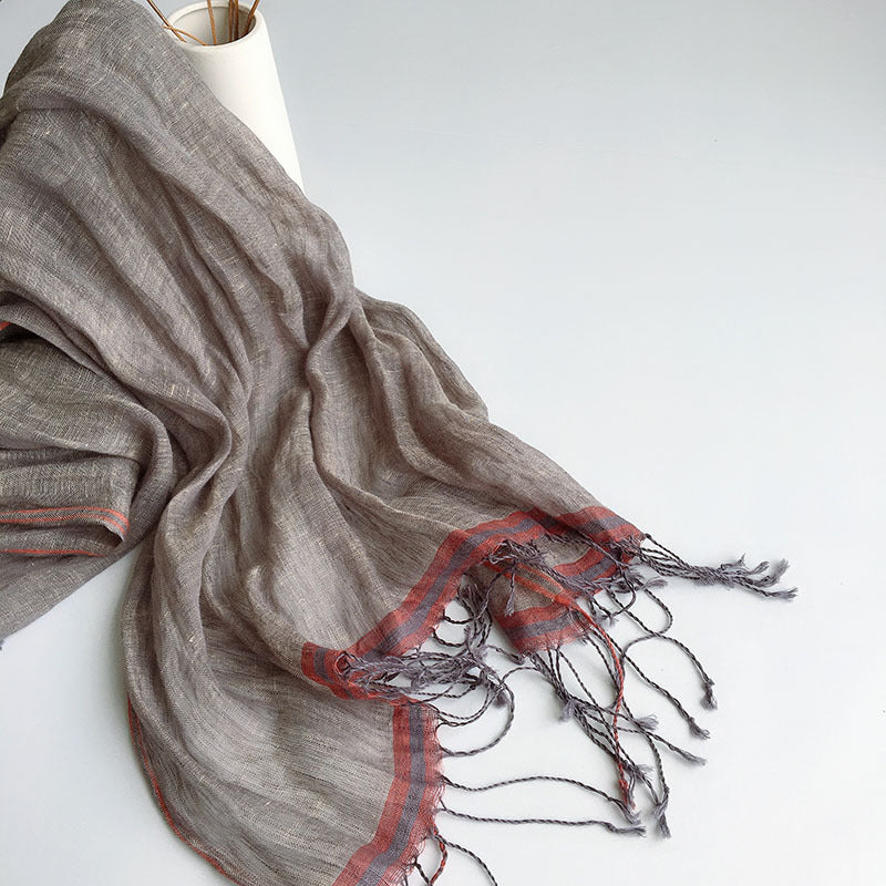Linen hemp unisex scarf