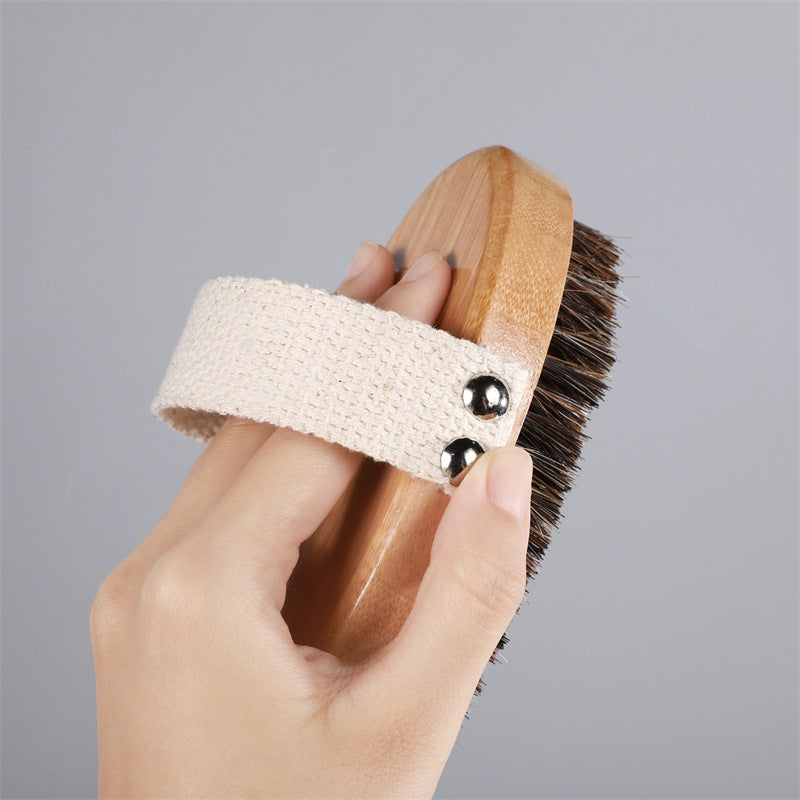 Bamboo nail and hand cleaning brush