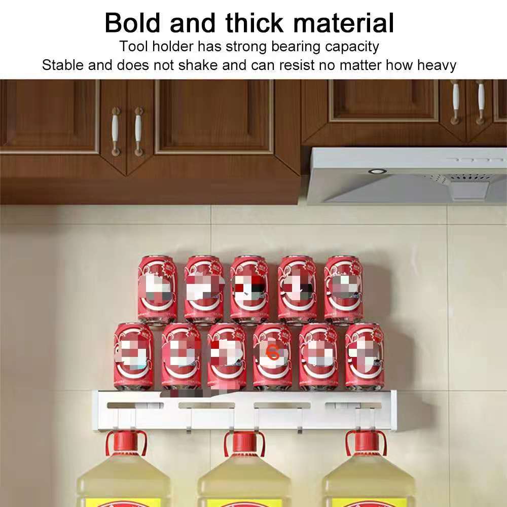 Stainless steel countertop storage rack for home organisation