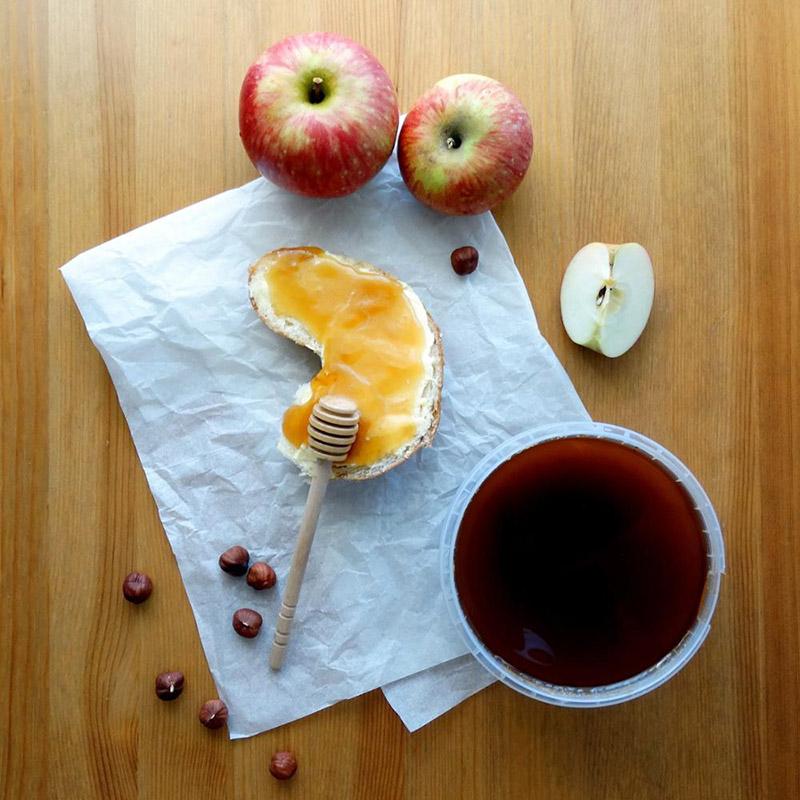 Eucalyptus wood honey stick set for drizzling honey