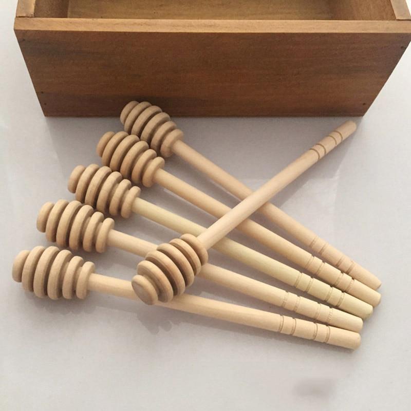 Eucalyptus wood honey stick set for drizzling honey