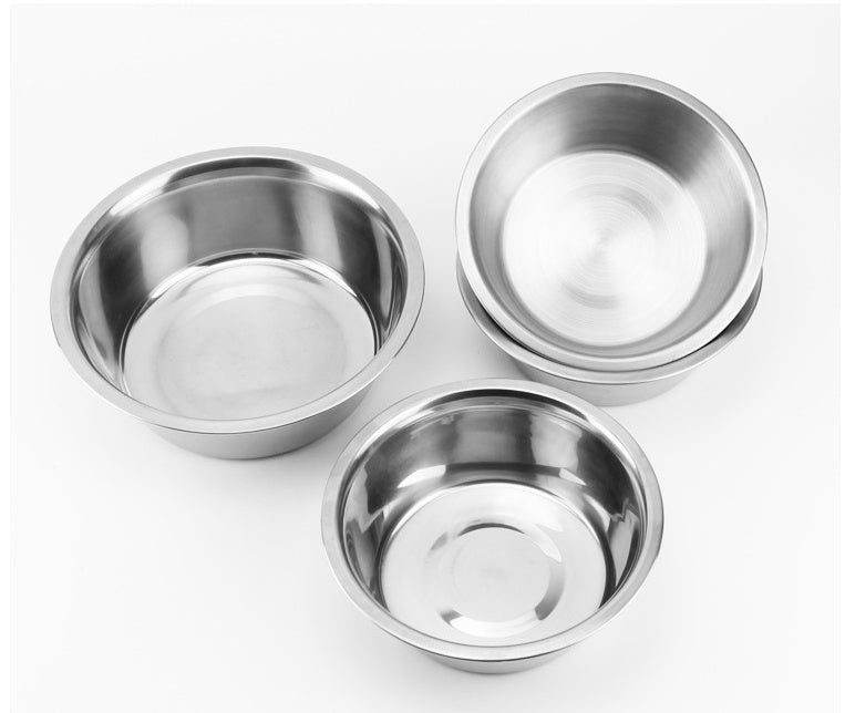 Stainless steel pet feeding bowl