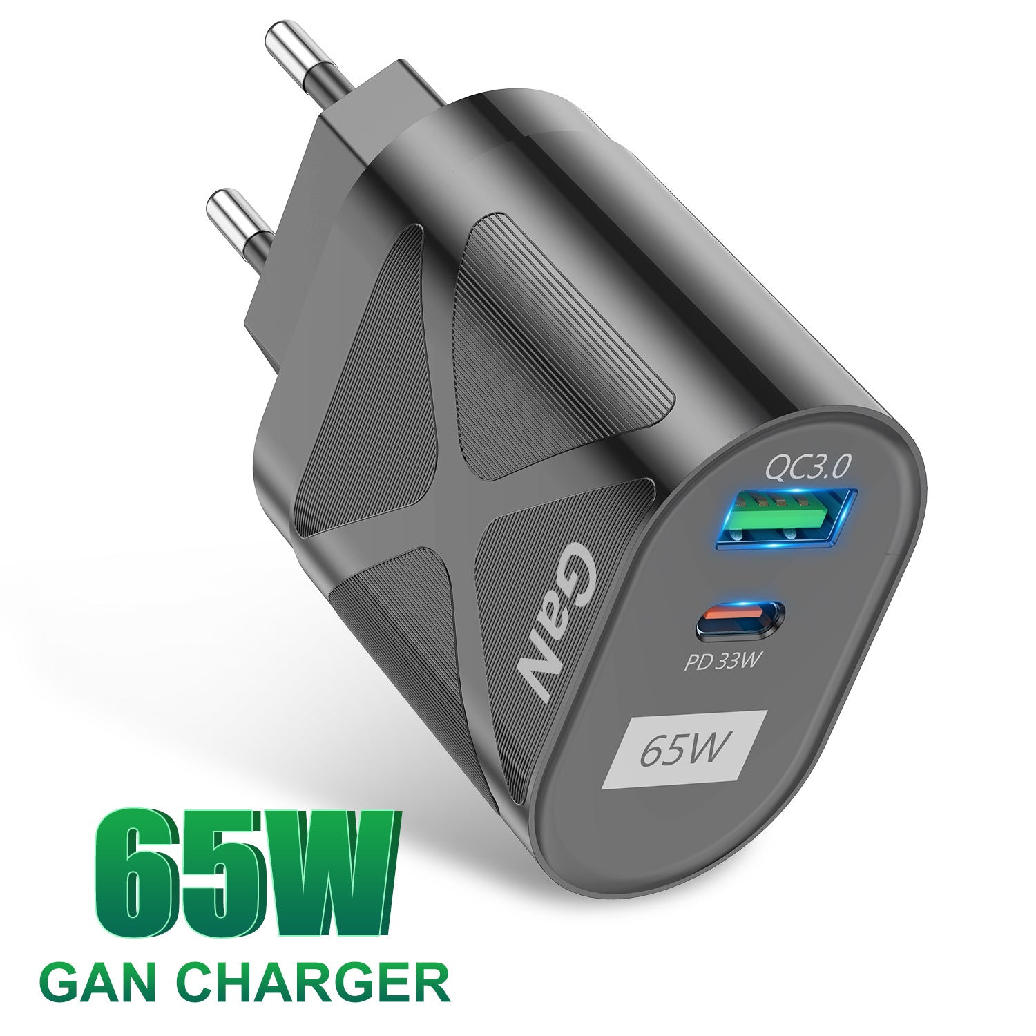 65W GaN fast charging adapter