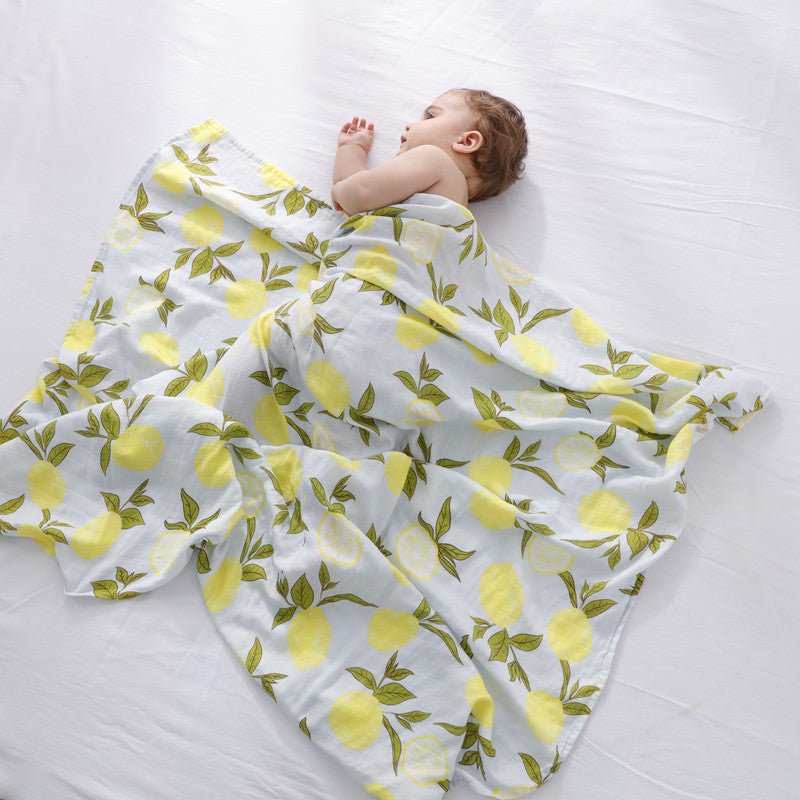 🍼Eco-Baby Bamboo Cotton Gauze Blanket & Towel: Soft Hug for Little One