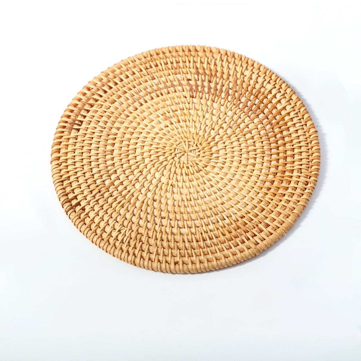 Natural rattan coasters for table protection