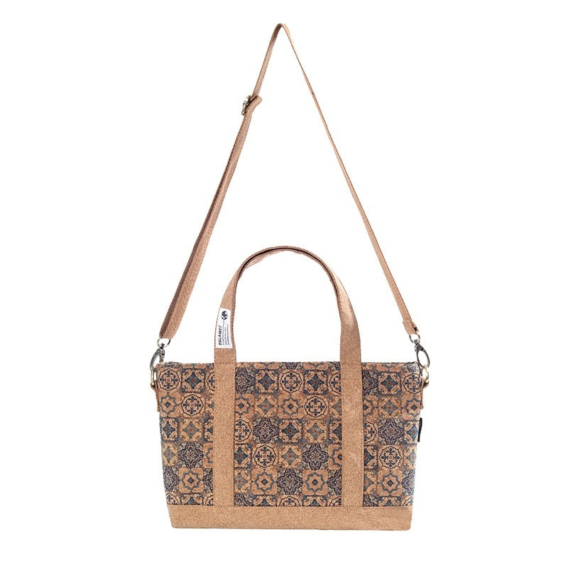 Cork crossbody utility bag