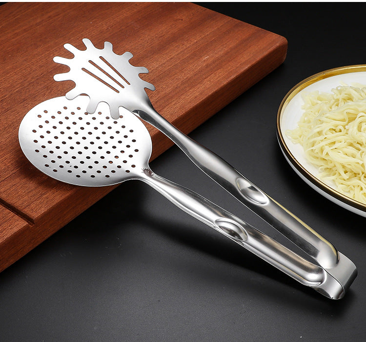 Stainless steel kitchen tongs for everyday cooking