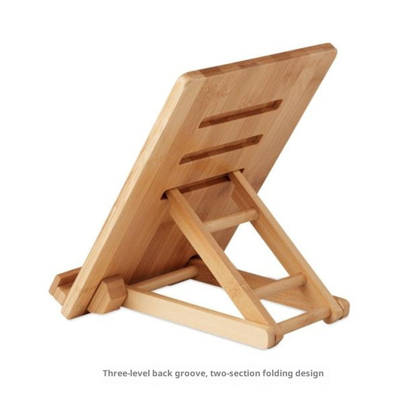Bamboo phone and tablet stand