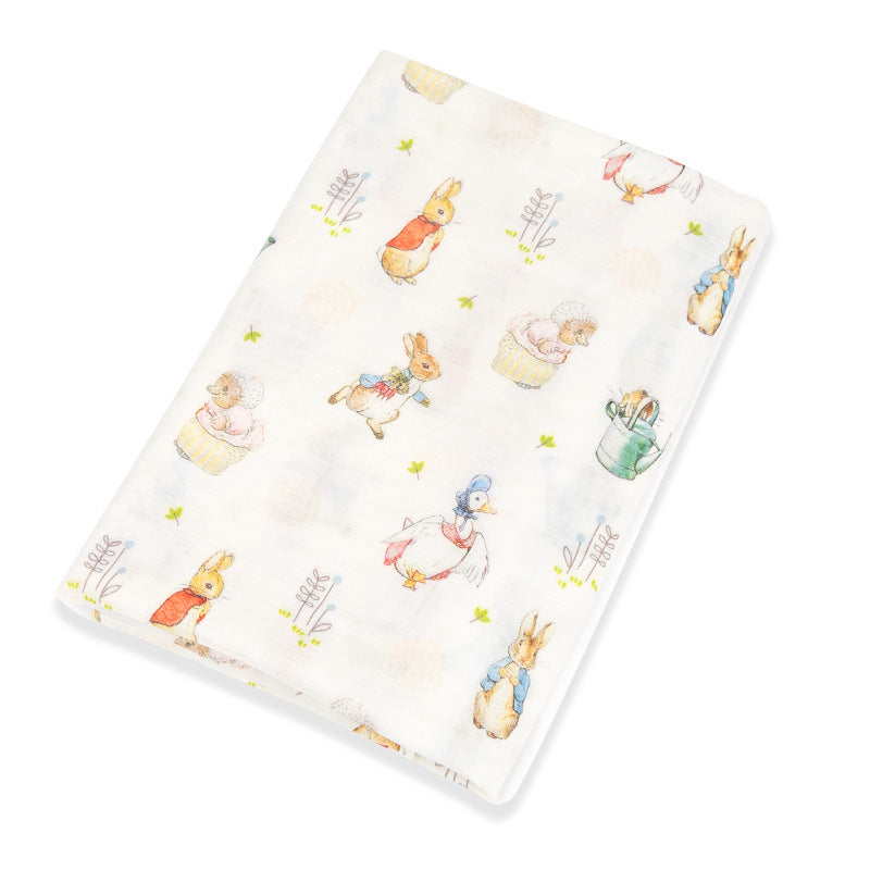 🍼Eco-Baby Bamboo Cotton Gauze Blanket & Towel: Soft Hug for Little One