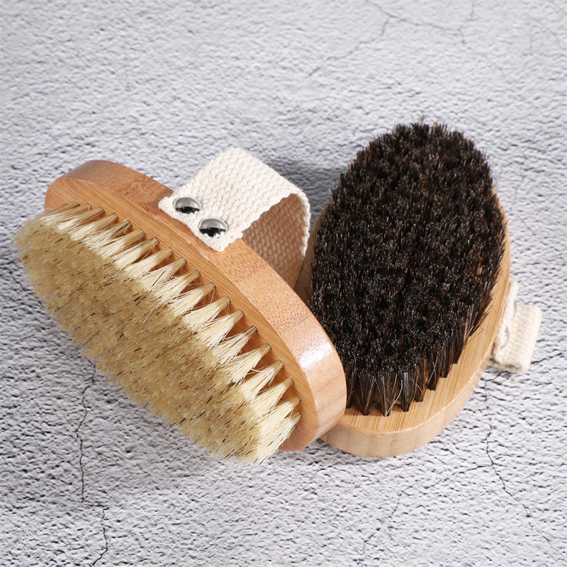 Bamboo nail and hand cleaning brush
