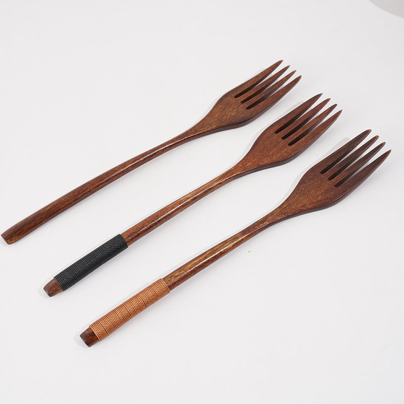 🥢Eco-Table Trio Set – Wooden Fork, Spoon & Chopsticks
