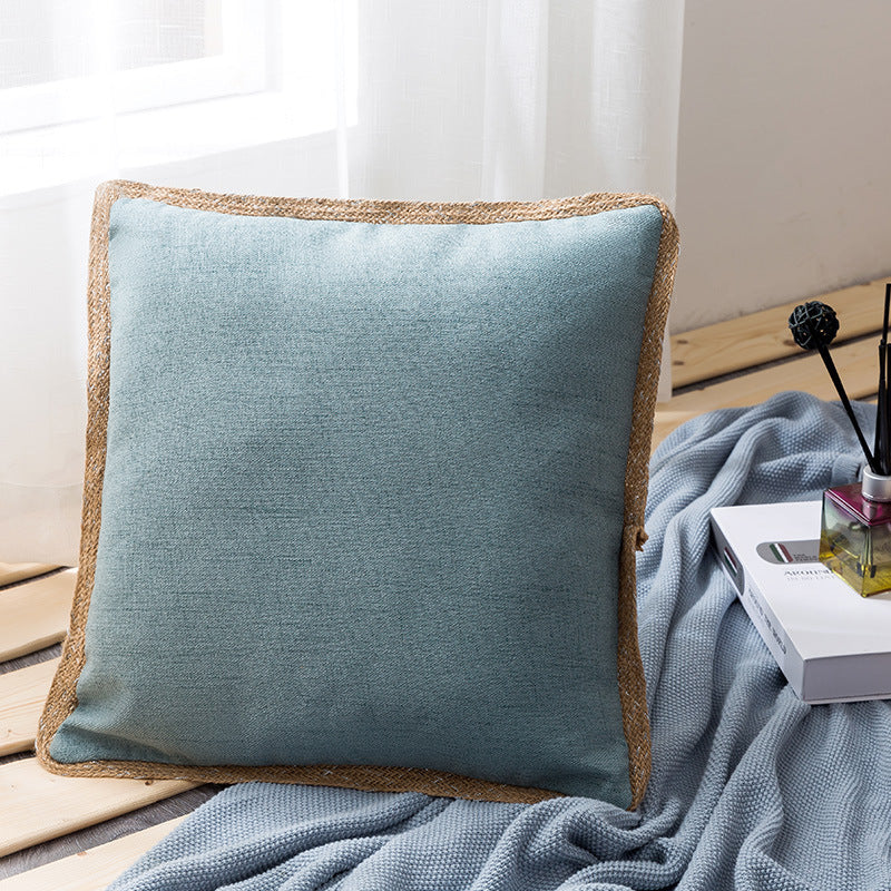 Hemp pillow cover for sofa and home use